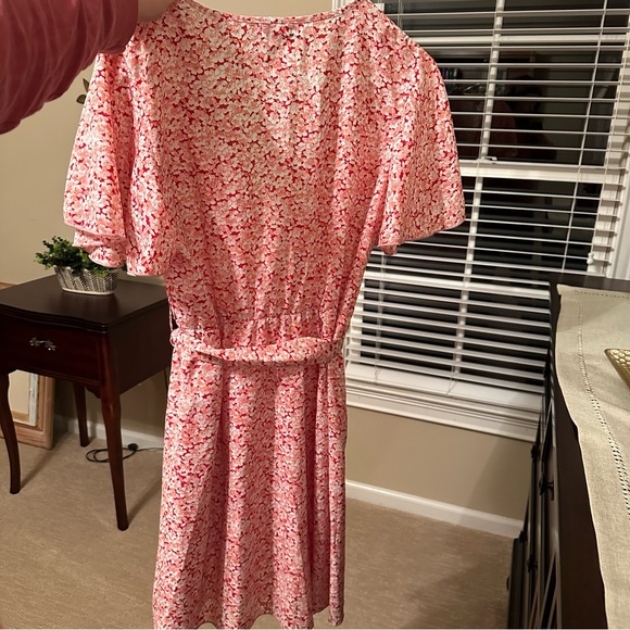 NWT Pink and Red Floral Wrap Boutique Dress 🌸 - Picture 8 of 8